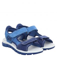  Primigi, Tevez, Veloursleder-Sandale in blau für Kinder