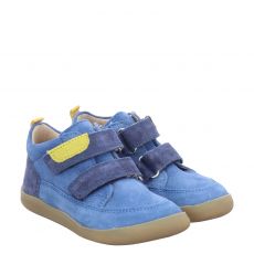  Richter Veloursleder-Lauflernschuh in blau für Kinder