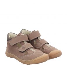  Pepino By Ricosta, Ebi M, Veloursleder-Lauflernsandale in braun für Kinder