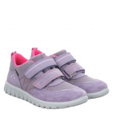 Superfit, Sport 7 Mini, Veloursleder-Sneaker in lila für Kinder