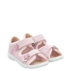  Superfit, Polly, Veloursleder-Lauflernsandale in rosa für Kinder