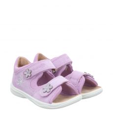  Superfit, Polly, Veloursleder-Lauflernsandale in lila für Kinder