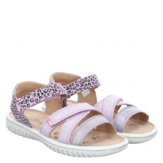  Superfit, Sparkle, Veloursleder-Sandale in lila für Kinder