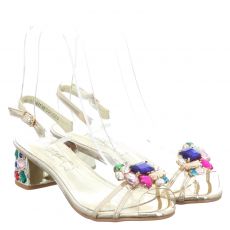  Laura Vita, Misstyle By , Sandalen in gold für Damen