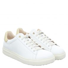  Birkenstock, Bend Low Schmal, Glattleder-Halbschuh in weiß für Damen