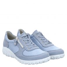  Waldläufer, Havy, Veloursleder-Halbschuh in blau für Damen