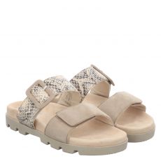  Rohde, Venezia, Veloursleder-Hausschuh in beige für Damen