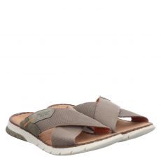  Rieker, Fsk Herren Sandalen, Textil-Pantolette in beige für