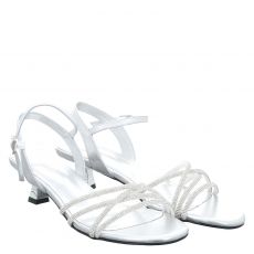  Luca Benini Sandalen in silber für Damen