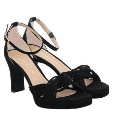  Unisa Veloursleder-Sandalette in schwarz für Damen