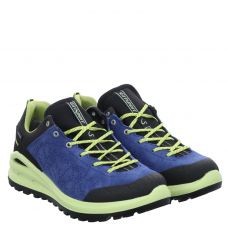  Grisport, Trecky, Veloursleder-Wanderschuh in blau für Kinder