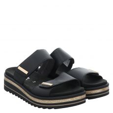  Remonte, Pantolette, Glattleder-Pantolette in schwarz für Damen