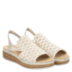  Rieker, Fsk Damen Sandalen, Sandalen in weiß für