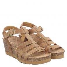  Panama Jack Veloursleder-Sandalette in beige für Damen