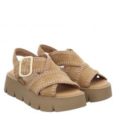  Gabor, Braun, Sandalen in beige für Damen