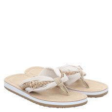  Marco Tozzi, Women Slides, Textil-Pantolette in beige für Damen