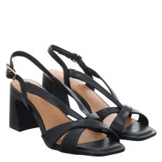  Tamaris, Da.-sandalette, Glattleder-Sandalette in schwarz für Damen