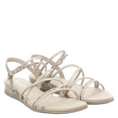  Tamaris, Da.-sandalette, flache Synthetik-Sandale in nude für Damen