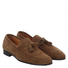  Berwick, Beige, Veloursleder-Slipper in braun für Herren