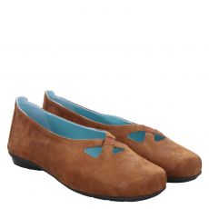  Thierry Rabotin Veloursleder-Ballerina in braun für Damen