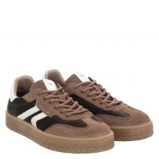  Tamaris, Da.-schnürer, Veloursleder-Halbschuh in braun für Damen