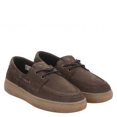  Tamaris, Da.-schnürer, Veloursleder-Mokassin in braun für Damen