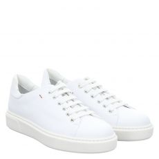  Camerlengo Glattleder-Sneaker in weiß für Damen
