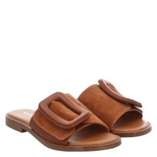  Noa Harmon Veloursleder-Pantolette in braun für Damen
