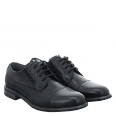  Bugatti Glattleder-Halbschuh in schwarz für Herren