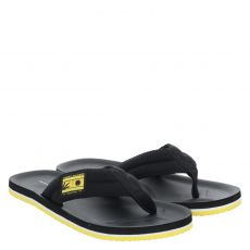  Tommy Hilfiger, Comfort Patch Beach, Textil-Zehentrenner in schwarz für Herren