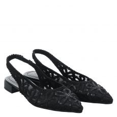  Valentina Textil-Pumps in schwarz für Damen