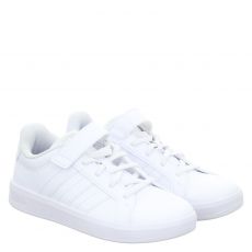 Adidas, Grand Court 3.0 El C, Synthetik-Sneaker in weiß für Kinder