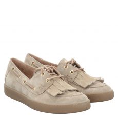  Paul Green, 0079-1217-009, Veloursleder-Halbschuh in beige für Damen