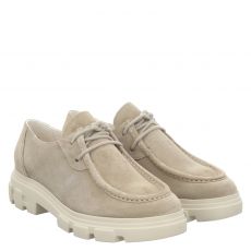  Paul Green, 0079-1183-049, Veloursleder-Halbschuh in beige für Damen