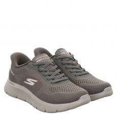  Skechers, Go Walk Flex - Master, Textil-Slipper in beige für Herren