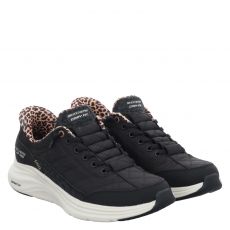  Skechers, Contour Foam - Leopard Dream, Textil-Slip-On in schwarz für Damen