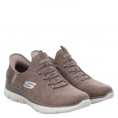  Skechers, Summits - Unknown Trail, Synthetik-Slip-On in braun für Damen
