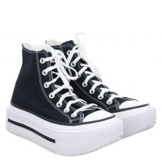  Converse Allstar, Ctas Lift Double Stack Hi Blac, Textil-Halbschuh in schwarz für Damen