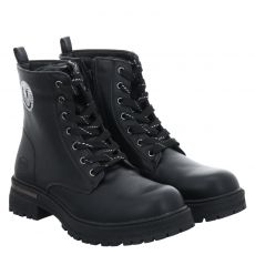  Dockers Kunstleder-Winterstiefel in schwarz für Kinder