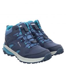  Meindl, Kivo Junior Mid Gtx, Synthetik-Wanderschuh in blau für Kinder
