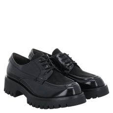  Tamaris, Da.-schnürer, Synthetik-Halbschuh in schwarz für Damen