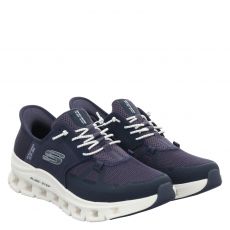  Skechers, Slip-in Glide-step Pro, Textil-Slipper in blau für Herren