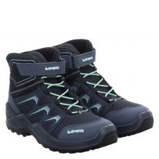  Lowa, Maddox Warm Gtx Mid Jr, High-Tech-Wanderschuh in blau für Kinder