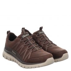  Skechers, Graceful - Cozy Hug, Synthetik-Slip-On in braun für Damen