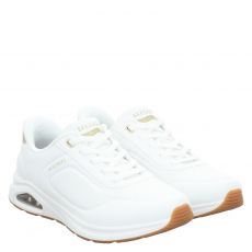  Skechers, Arch Fit, Synthetik-Slip-On in weiß für Damen