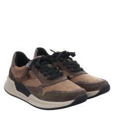  Rollingsoft, Rolling Soft, Veloursleder-Sneaker in braun für Damen