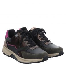  Rollingsoft, Rolling Soft, Glattleder-Sneaker in schwarz für Damen