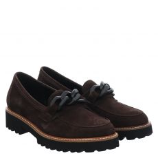  Gabor klassischer Nubuk-/Velourleder-Slipper in braun für Damen