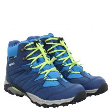  Meindl, Arigo Junior Mid Gtx, Veloursleder-Wanderschuh in blau für Kinder