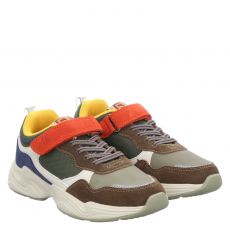  Franco Romagnoli Veloursleder-Sneaker in grün für Kinder